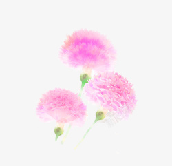 粉色小清新花朵装饰图案素材