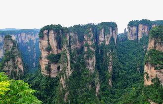 美丽的张家界群山png免抠素材_新图网 https://ixintu.com 张家界 旅游 美丽山 风景