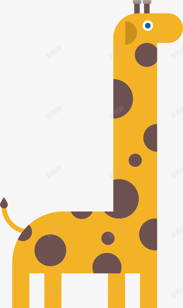 动物扁平化动物长颈鹿矢量图ai免抠素材_新图网 https://ixintu.com 动物 扁平化动物 长颈鹿 矢量图