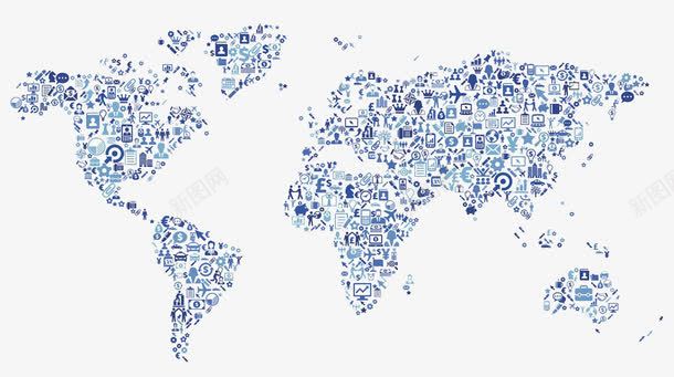 创意小图标世界地图png_新图网 https://ixintu.com 世界地图 创意设计 地图 小图标