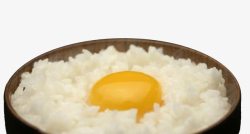 精米一碗米饭和蛋黄高清图片