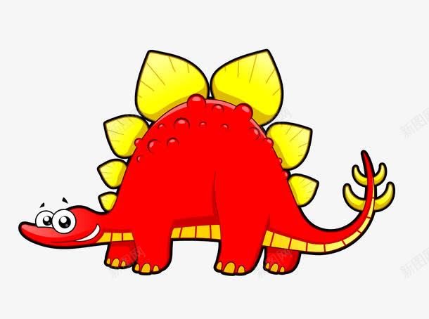 卡通红色恐龙png免抠素材_新图网 https://ixintu.com 卡通恐龙 恐龙素材 矢量恐龙 红色恐龙