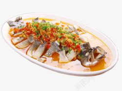 生的海鲈鱼葱烧海鲈鱼高清图片