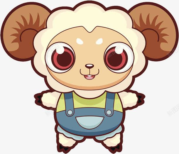 卡通小羊png免抠素材_新图网 https://ixintu.com 动物 卡通 可爱 小羊