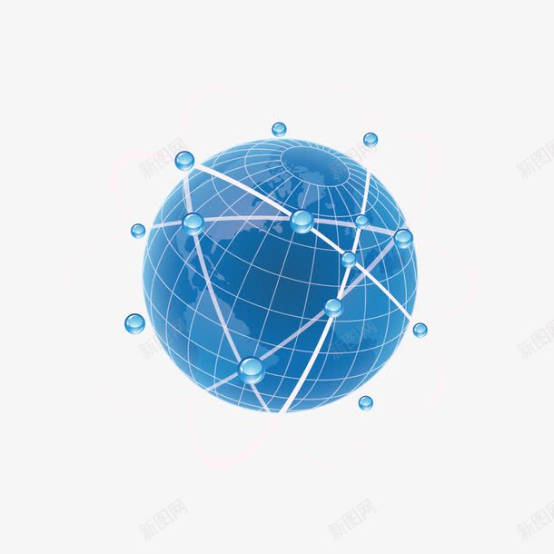 创意地球png免抠素材_新图网 https://ixintu.com 地球 球 连接线