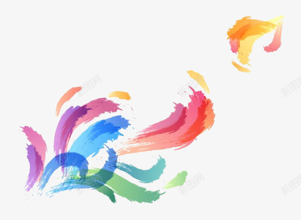 彩色画png免抠素材_新图网 https://ixintu.com 创意搭配 创意设计 彩色 装饰