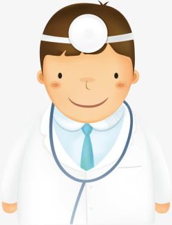 中医彩页微笑的医生高清图片