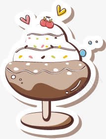 手绘冰淇淋卡通png免抠素材_新图网 https://ixintu.com 冰淇淋 卡通 图片