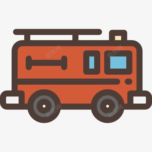 消防车图标png_新图网 https://ixintu.com 交通运输 急救 汽车 消防车 车辆 运输