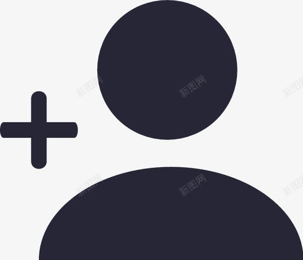 添加联系人图标png_新图网 https://ixintu.com 添加联系人