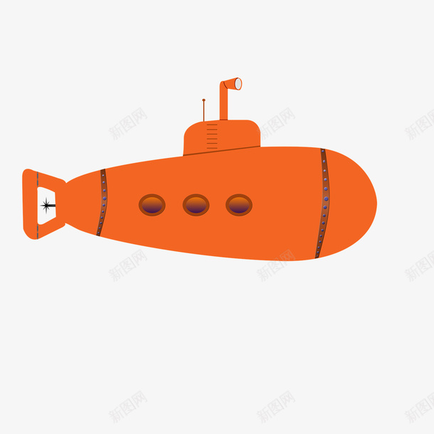 卡通潜水艇png免抠素材_新图网 https://ixintu.com 卡通潜水艇 卡通船 卡通黄色船 潜水艇 潜水艇PNG 黄色潜水艇