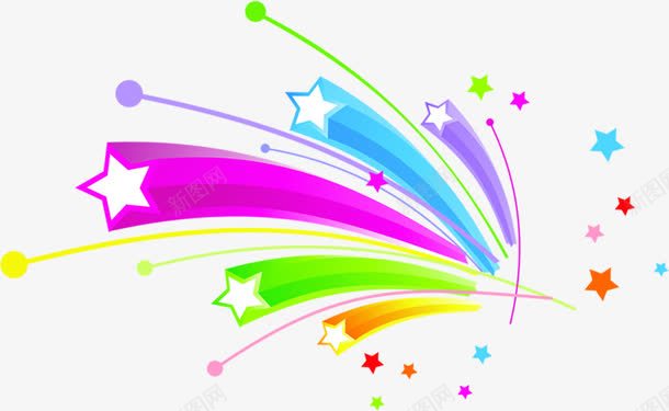 彩色卡通惊喜五角星花纹png免抠素材_新图网 https://ixintu.com 五角星 卡通 彩色 惊喜 花纹