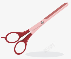粉色剪刀工具素材