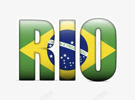 巴西里约装饰元素png免抠素材_新图网 https://ixintu.com RIO 巴西 巴西国旗 巴西奥运会 装饰图案 里约奥运会