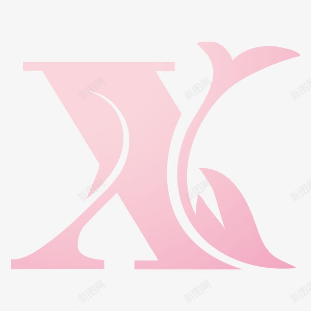 树叶字母Xpng免抠素材_新图网 https://ixintu.com X png图形 png装饰 字母 树叶 粉色 装饰