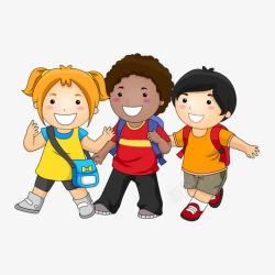 黑人小孩卡通人物人物高清图片