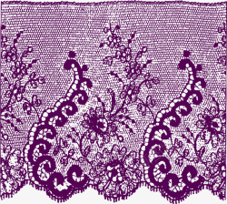 紫色缠绕蕾丝花边矢量图素材