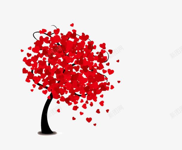 爱心愿望树png免抠素材_新图网 https://ixintu.com 卡通树 心形 爱心 爱心愿望树