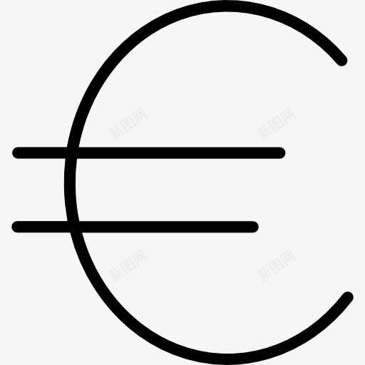欧元图标png_新图网 https://ixintu.com 交换 商业 商业和金融 商务 欧元 货币 贸易 钱
