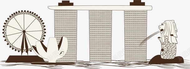 手绘著名建筑png免抠素材_新图网 https://ixintu.com 手绘著名建筑 简笔画 著名建筑 装饰手绘图