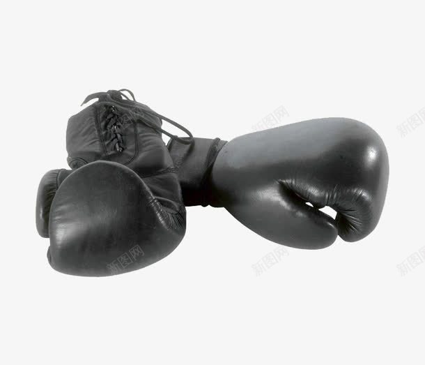 黑色拳击手套png免抠素材_新图网 https://ixintu.com 拳击手套 拳击装备 拳击运动 运动