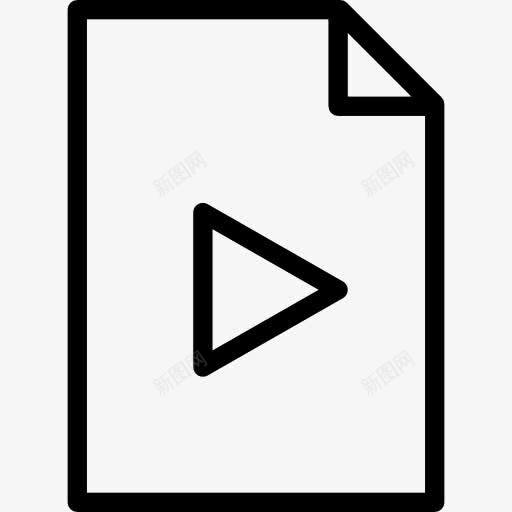 视频文件图标png_新图网 https://ixintu.com 多媒体界面 延伸 文件 档案 计算格式的视频文件