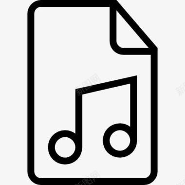 音乐文件概述界面符号图标图标