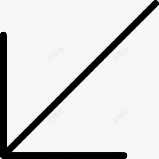 斜箭头图标png_新图网 https://ixintu.com 多媒体 多媒体选项 定位 定向 斜箭头 箭