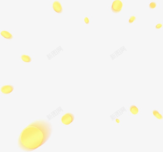 黄色抽象创意气泡png免抠素材_新图网 https://ixintu.com 创意 抽象 气泡 设计 黄色