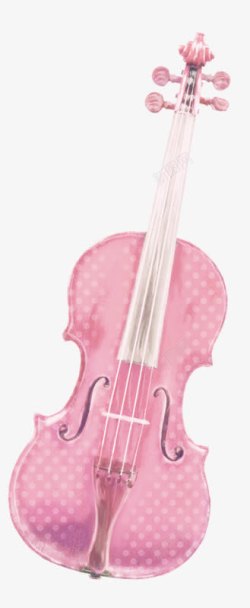 粉色小提琴素材