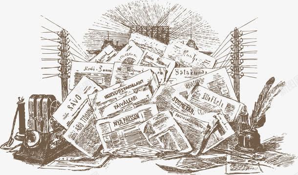 堆砌的旧报纸png免抠素材_新图网 https://ixintu.com 堆砌 复古 复古报纸 复古旧报纸 报纸 旧报纸 破旧报纸