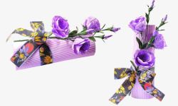 紫色玫瑰礼物花束素材