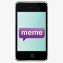 iphone社交媒体图标MEME图标
