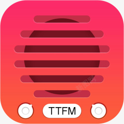 红FM应用logo天天FM软件图标高清图片