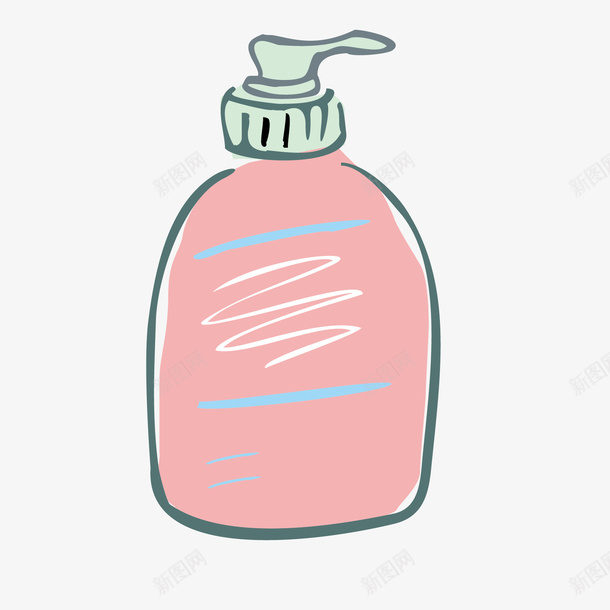 卡通粉色瓶子矢量图eps免抠素材_新图网 https://ixintu.com 瓶子 瓶子卡通 粉色 粉色卡通 矢量图