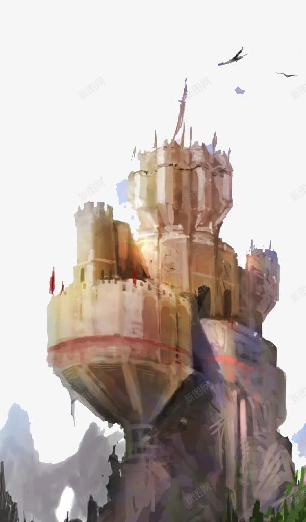 城堡png免抠素材_新图网 https://ixintu.com 俄罗斯 城堡 建筑 油画