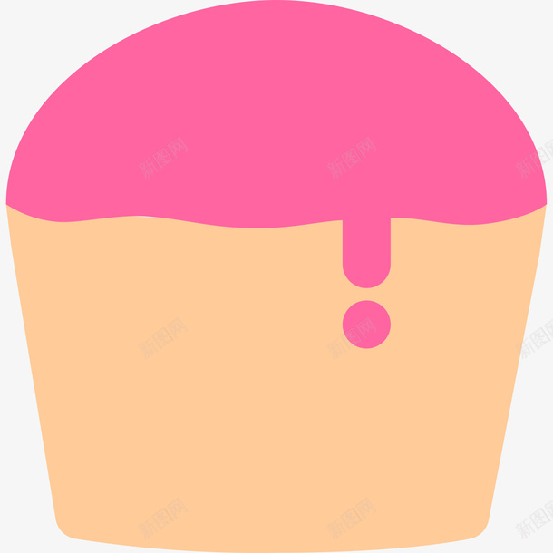 粉色圆弧扁平化面包元素矢量图图标eps_新图网 https://ixintu.com 卡通 图标 圆弧 扁平化 粉色 美食 面包 食物 矢量图
