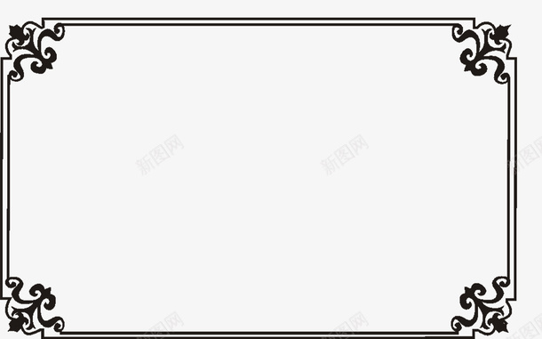复古边框png免抠素材_新图网 https://ixintu.com 复古 复古边框 艺术 装饰边框 边框