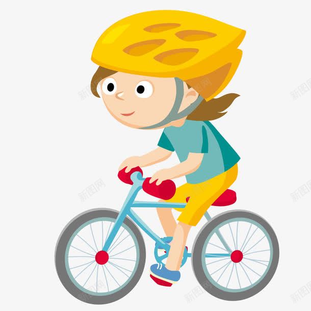 骑自行车的小女孩png免抠素材_新图网 https://ixintu.com 女孩 自行车 骑行