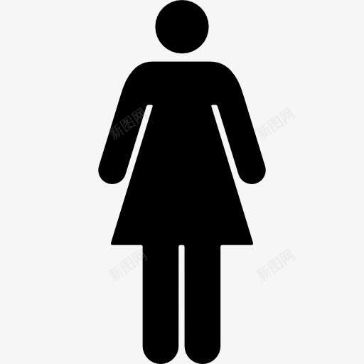 女人站在黑色的形状轮廓图标png_新图网 https://ixintu.com 人 女人 形状 熟悉的 站着的 轮廓 黑色