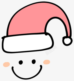 粉色的圣诞帽素材