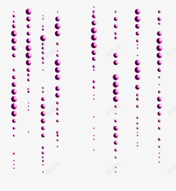 紫色珠窜背景png免抠素材_新图网 https://ixintu.com 圆形 珠子 紫色 装饰
