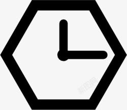 hexagon六角时钟ClockTimeicons图标高清图片