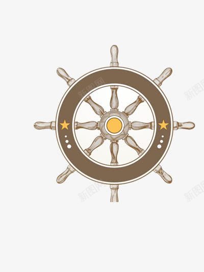 船舵png免抠素材_新图网 https://ixintu.com 交通工具 手绘船舵 素描船舵 船只