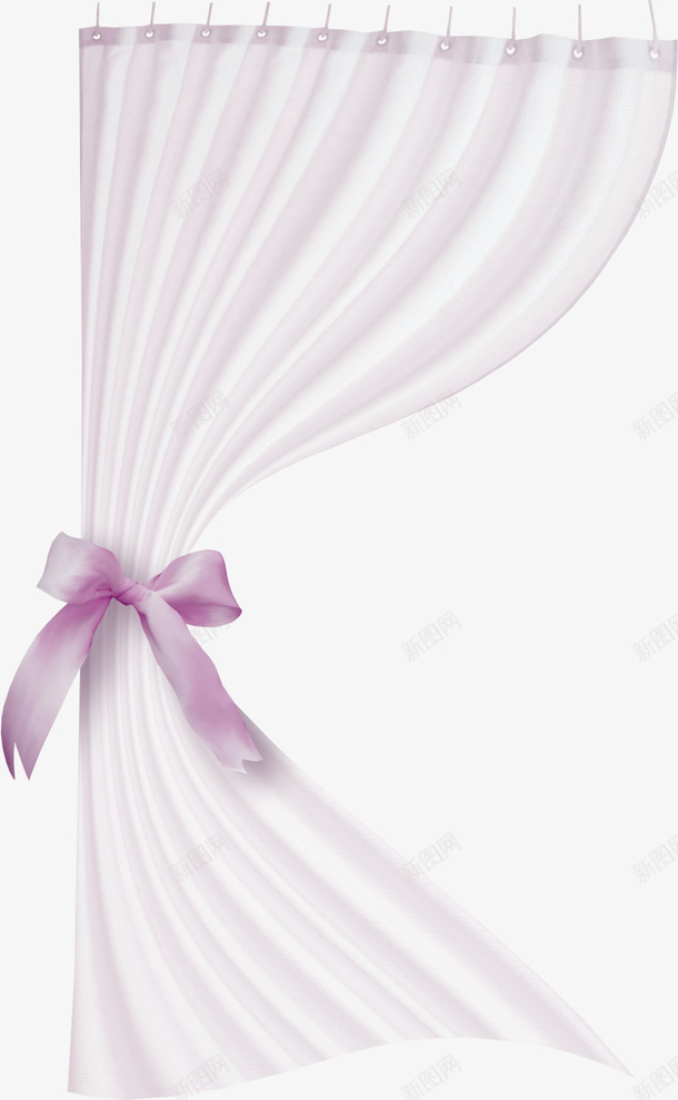 紫色清新窗帘装饰图案png免抠素材_新图网 https://ixintu.com 免抠PNG 清新窗帘 紫色 装饰图案