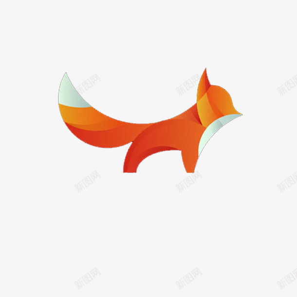 小狐狸图标png_新图网 https://ixintu.com 创意 动物 图标 狐狸 红色