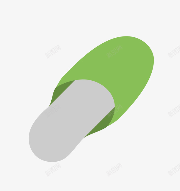 绿色手绘的拖鞋png免抠素材_新图网 https://ixintu.com 动漫动画 卡通手绘 手绘拖鞋 拖鞋 绿色 装饰图