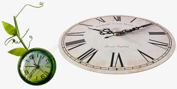 装饰小怀表和平躺的钟表png免抠素材_新图网 https://ixintu.com 复古钟表库 平躺的钟表 绿色的怀表库 装饰物件
