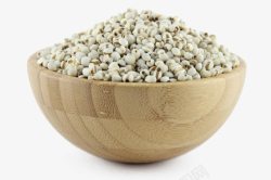 木碗薏米食材素材