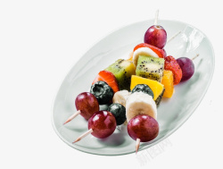 水果串美味水果沙拉高清图片